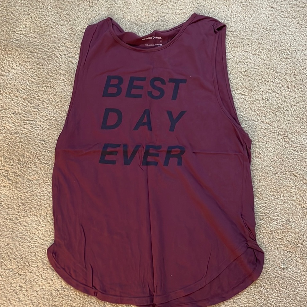 Good hYOUman best day ever tank top